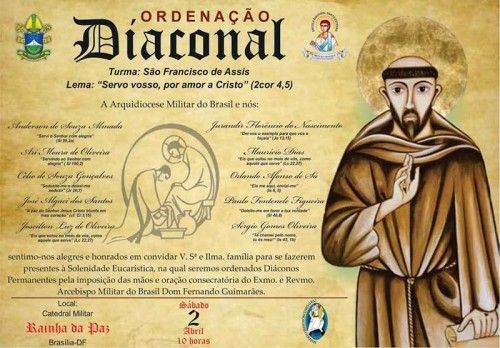 Ordenação Diaconal na Arquidiocese Militar do Brasil