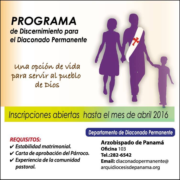 Programa de discernimiento para el diaconado permanente (Panamá)