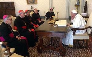Valoración positiva del diaconado permanente, en la visita de la presidencia del CELAM al Papa Francisco