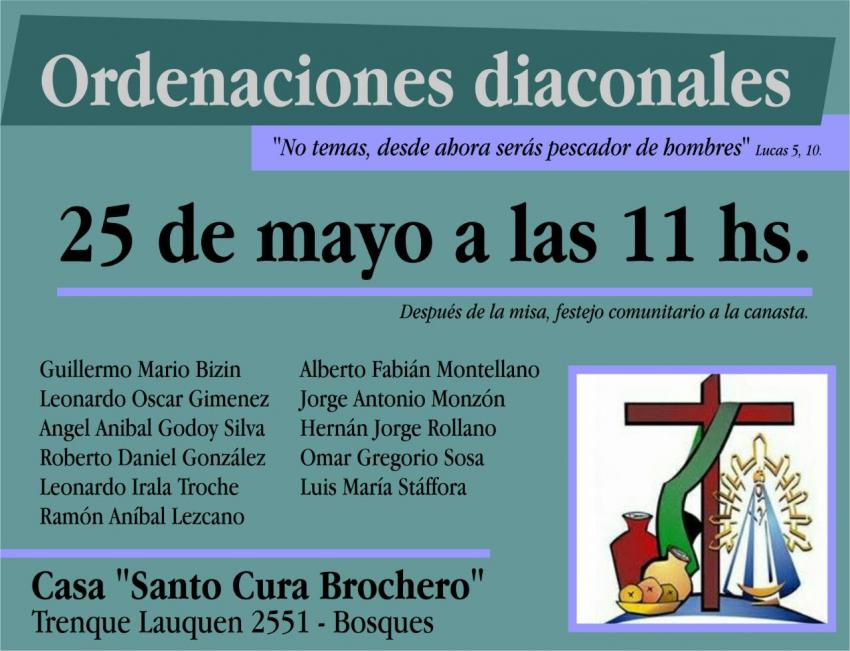 Diócesis de Quilmes, Argentina: Mons. Tissera ordenaó a once nuevos diáconos permanentes