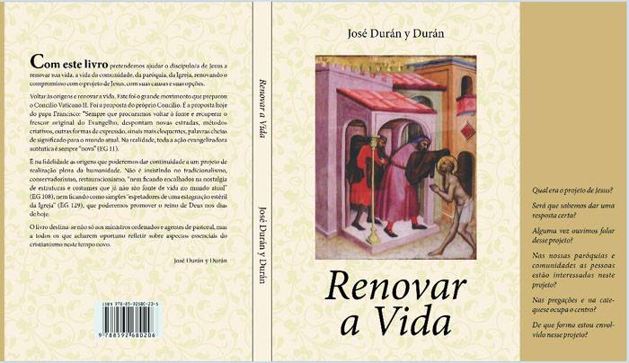 Diácono Durán lança novo livro: "“Renovar a Vida”.