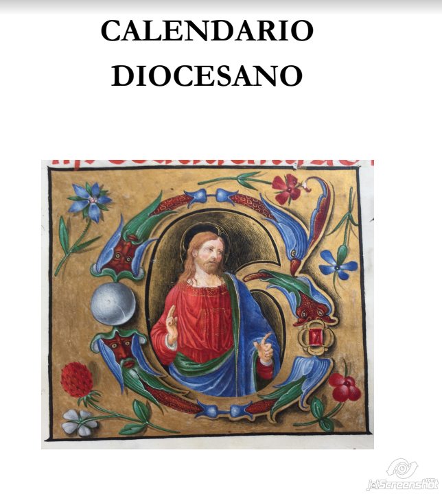 Calendario diaconal del curso en la dióceis de Jaén, España