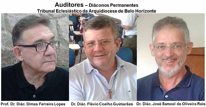Diáconos nomeados auditores do Tribunal Eclesiástico em Belo Horizonte (MG), Brasil