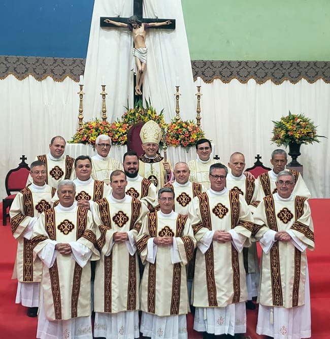 Diocese de Jaboticabal (Brasil) ganha 12 novos Diáconos Permanentes