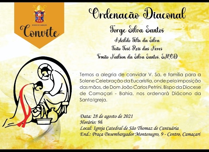 Ordenações Diaconais na diocese de Camaçari (BA, Brasil)