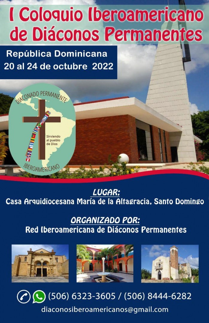 El Primer Coloquio Iberoamericano de diáconos permanentes será realizado en la República Dominicana, 20 a 24 de octubre de 2022
